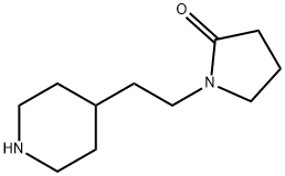 1-[2-(4-哌啶基)乙基]-2-吡咯烷酮 结构式
