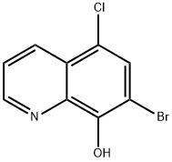 7-溴-5-氯-8-羟基喹啉 结构式