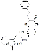 N-(1-carboxy-3-phenylpropyl)leucyltryptophan 结构式