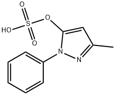 1H-Pyrazol-5-ol, 3-methyl-1-phenyl-, hydrogen sulfate (ester) 结构式