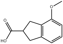 4-甲氧基-2,3-二氢-1H-茚-2-羧酸 结构式