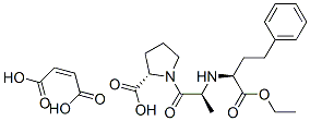 (S)-1-[N-[1-(ethoxycarbonyl)-3-phenylpropyl]-L-alanyl]-L-proline maleate 结构式
