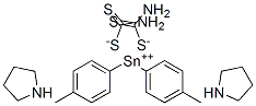 Di(4-tolyl)tin bis(pyrrolidine dithiocarbamate) 结构式
