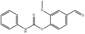 4-甲酰-2-甲氧苯基苯基氨基甲酸酯 结构式