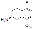 2-Naphthalenamine,5-fluoro-1,2,3,4-tetrahydro-8-methoxy-,(S)-(9CI) 结构式