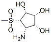 1,2,3-Cyclopentanetriol, 4-amino-5-(methylsulfonyl)-, [1R-(1alpha,2ba,3alpha,4alpha,5alpha)]- (9CI) 结构式