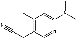 6-(N,N-二甲氨基)-4-甲基-3-吡啶基丙腈 结构式