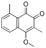 1,2-Naphthalenedione, 4-methoxy-3,8-dimethyl- (9CI) 结构式