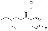 3-(diethylamino)-4'-fluoropropiophenone hydrochloride 结构式