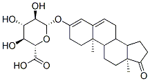 (2S,3S,4S,5R,6S)-6-[[(10R,13S)-10,13-dimethyl-17-oxo-1,2,7,8,9,11,12,14,15,16-decahydrocyclopenta[a]phenanthren-3-yl]oxy]-3,4,5-trihydroxy-oxane-2-carboxylic acid 结构式