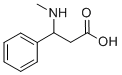 3-(甲基氨基)-3-苯丙酸 结构式