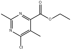 6-氯-2,5-二甲基嘧啶-4-羧酸乙酯 结构式