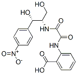2-[[[(1S,2S)-1,3-dihydroxy-1-(4-nitrophenyl)propan-2-yl]carbamoylformy l]amino]benzoic acid 结构式