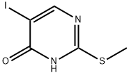5-碘-6-羟基-2-甲基硫代嘧啶 结构式