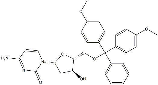 5'-DMT-2'-脱氧胞苷 结构式