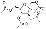 1,2-O-ISOPROPYLIDENE-BETA-D-FRUCTOFURANOSE 3,4,6-TRIACETATE 结构式