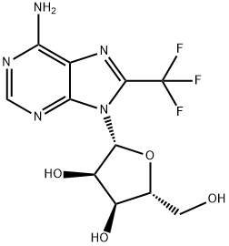 8-(TRIFLUOROMETHYL)ADENOSINE 结构式