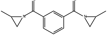1,1'-(1,3-苯二甲酰)双(2-甲基-氮丙啶) 结构式