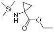 Cyclopropanecarboxylic acid, 1-[(trimethylsilyl)amino]-, ethyl ester (9CI) 结构式