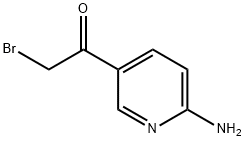 1-(6-氨基-3-吡啶基)-2-溴乙酮 结构式