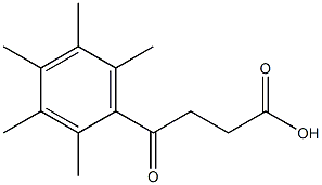 4-(2,3,4,5,6-PENTAMETHYLPHENYL)-4-OXOBUTYRIC ACID 结构式