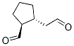 Cyclopentaneacetaldehyde, 2-formyl-, (1R,2S)- (9CI) 结构式