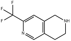 7-(三氟甲基)-1,2,3,4-四氢-2,6-萘啶 结构式
