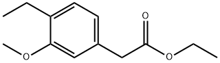 Benzeneacetic acid, 4-ethyl-3-methoxy-, ethyl ester (9CI) 结构式