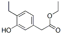 Benzeneacetic acid, 4-ethyl-3-hydroxy-, ethyl ester (9CI) 结构式