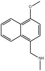 1-(4-甲氧基萘-1-基)-N-甲基甲胺 结构式