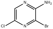 2-氨基-3-溴-5-氯吡嗪 结构式