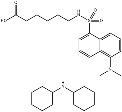 丹磺酰基-6-氨基己酸 结构式