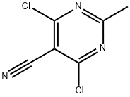 2-甲基-4,6-二氯嘧啶-5-甲腈 结构式