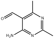 4-氨基-2,6-二甲基5-嘧啶甲醛 结构式