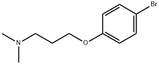 3-(4-溴苯氧基)-N,N-二甲基-1-丙胺 结构式