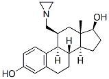 11 beta-(1-aziridinylmethyl)estradiol 结构式