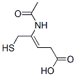 3-Pentenoic  acid,  4-(acetylamino)-5-mercapto- 结构式