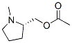 2-Pyrrolidinemethanol,1-methyl-,acetate(ester),(2S)-(9CI) 结构式