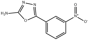 5-(3-NITROPHENYL)-1,3,4-OXADIAZOL-2-AMINE 结构式