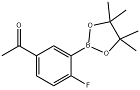 5-乙酰基-2-氟苯硼酸频哪醇酯 结构式