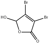 3,4-dibromo-5-hydroxyfuran-2(5H)-one  结构式
