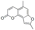 2H-Furo(2,3-h)-1-benzopyran-2-one, 5,8-dimethyl- 结构式