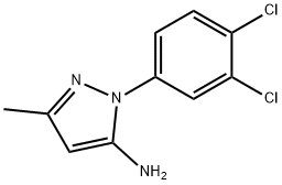 1-(3,4-二氯苯基)-3-甲基-1H-吡唑-5-胺 结构式