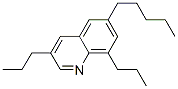 6-Pentyl-3,8-dipropylquinoline 结构式