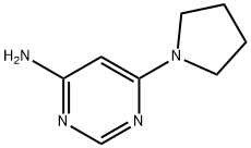 6-(PYRROLIDIN-1-YL)PYRIMIDIN-4-AMINE 结构式