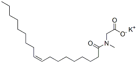 N-甲基-N-(9-十八烯酰基)甘氨酸钾盐 结构式