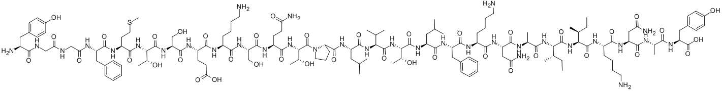 Δ-ENDORPHIN (HUMAN) 结构式