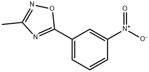 3-甲基-5-(3-硝基苯基)-1,2,4-恶二唑 结构式