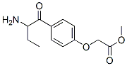 Acetic  acid,  [4-(2-amino-1-oxobutyl)phenoxy]-,  methyl  ester  (9CI) 结构式
