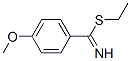 Benzenecarboximidothioic acid, 4-methoxy-, ethyl ester (9CI) 结构式